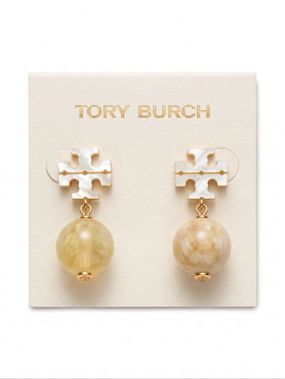 Tory Burch Moondance Mother of Pearl Drop Earrings